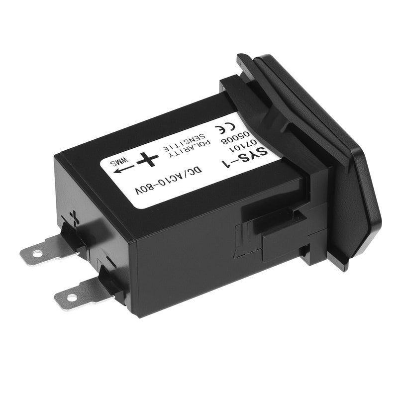 QWORK Mechanical Hour Meter - DC 10-80V Range for Diesel Engines, Boats, Generators - Image 2
